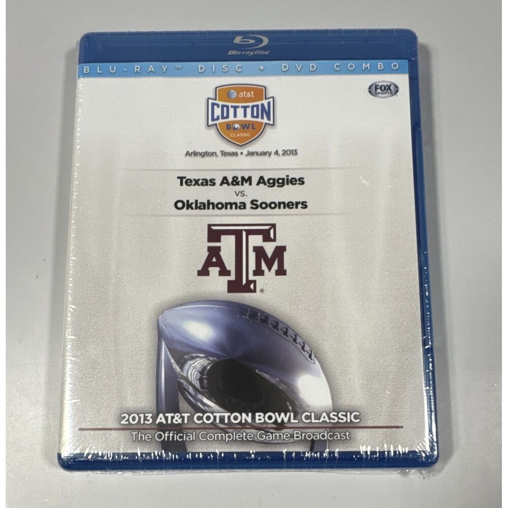 2013 At&T Cotton Bowl Classic - Texas A&M v Oklahoma (Blu-ray/DVD) New, Sealed